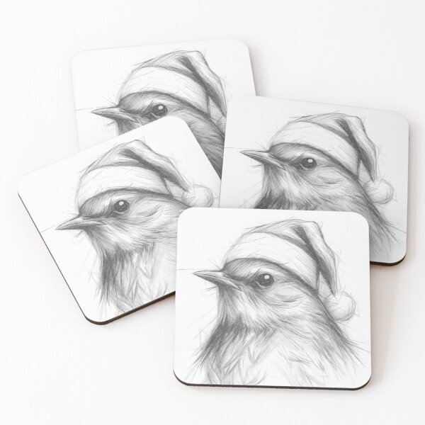 Item preview, Christmas Robin Sketch designed and sold by Leon Woods Pencil Art.