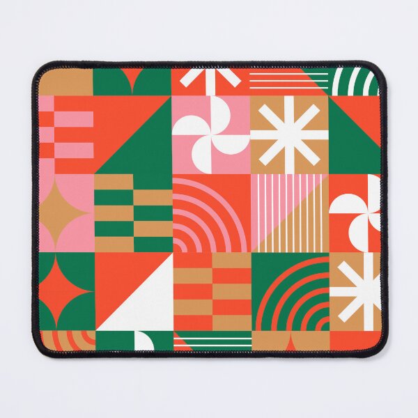 Item preview, Mid-Century Modern Geometric Christmas Pattern / Retro Holiday Abstract Art designed and sold by ROD.