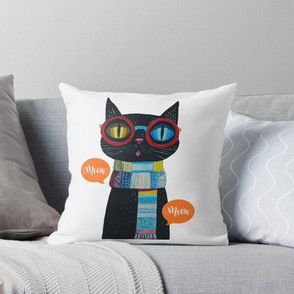 Item preview, Bohemian Alley Cat 'Ziggy' with mismatched eyes  designed and sold by feelartfeelant.