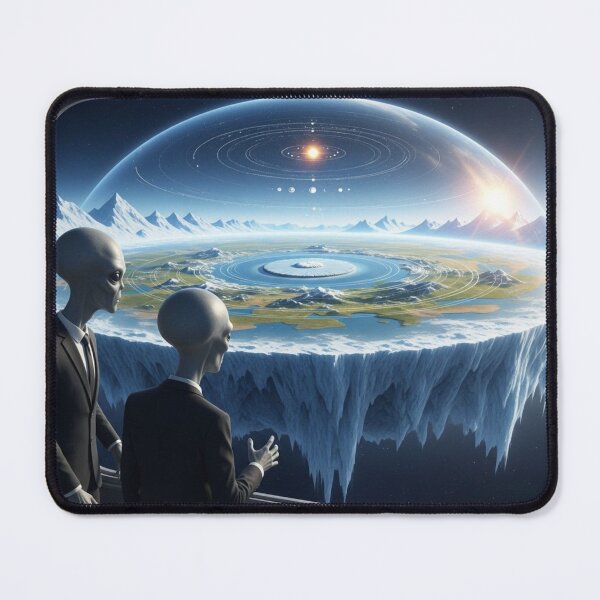 Item preview, Aliens Observing the Flat Earth Dome designed and sold by OLOstudio.