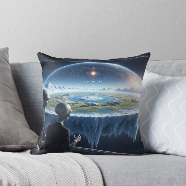 Item preview, Aliens Observing the Flat Earth Dome designed and sold by OLOstudio.