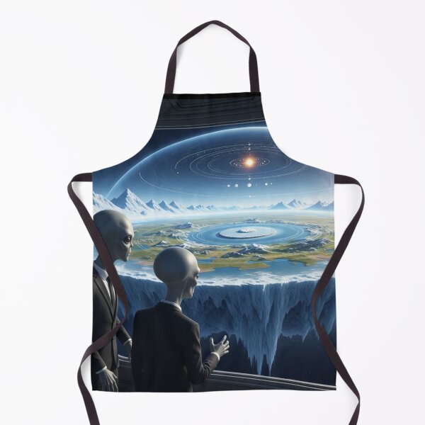 Item preview, Aliens Observing the Flat Earth Dome designed and sold by OLOstudio.
