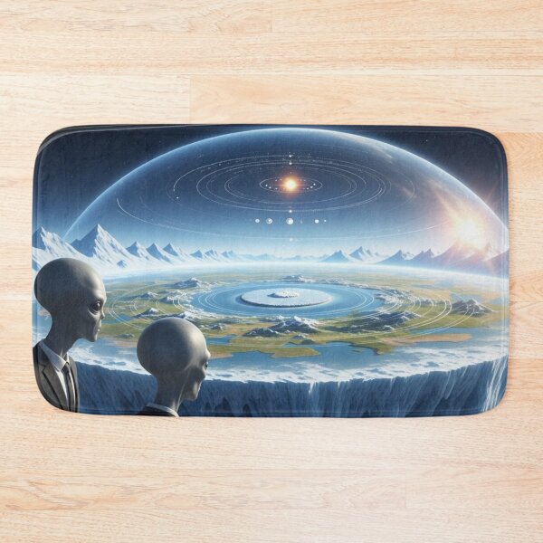 Item preview, Aliens Observing the Flat Earth Dome designed and sold by OLOstudio.