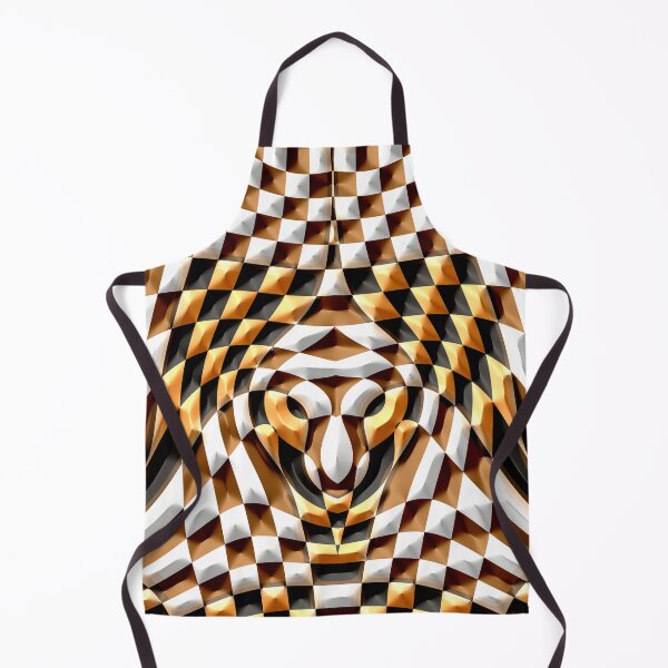 Item preview, Hypnotic Abstract Composition – Vasarely Style in Black, White and Gold. designed and sold by Ralek.