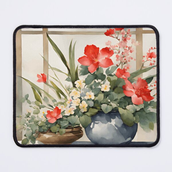 Item preview, Flowers by the Window Watercolor Painting | Flower Art | Watercolor Art | Gift for Art Lover | Gift for Flower Lover designed and sold by UnhingedBird.