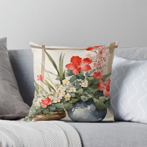 Item preview, Flowers by the Window Watercolor Painting | Flower Art | Watercolor Art | Gift for Art Lover | Gift for Flower Lover designed and sold by UnhingedBird.