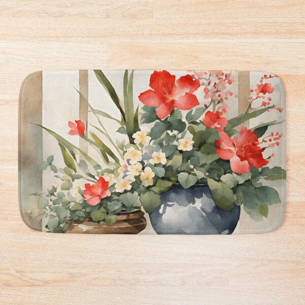Item preview, Flowers by the Window Watercolor Painting | Flower Art | Watercolor Art | Gift for Art Lover | Gift for Flower Lover designed and sold by UnhingedBird.