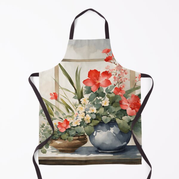Item preview, Flowers by the Window Watercolor Painting | Flower Art | Watercolor Art | Gift for Art Lover | Gift for Flower Lover designed and sold by UnhingedBird.