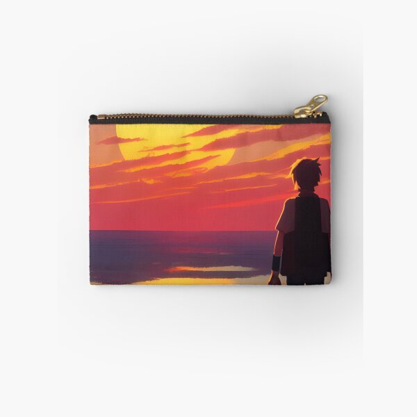 Item preview, Young Traveller Watching Sunset Landscape | Landscape Illustration designed and sold by UnhingedBird.