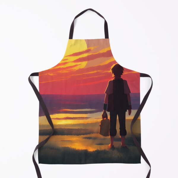 Item preview, Young Traveller Watching Sunset Landscape | Landscape Illustration designed and sold by UnhingedBird.