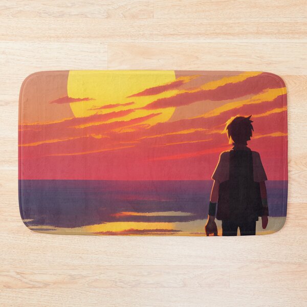 Item preview, Young Traveller Watching Sunset Landscape | Landscape Illustration designed and sold by UnhingedBird.