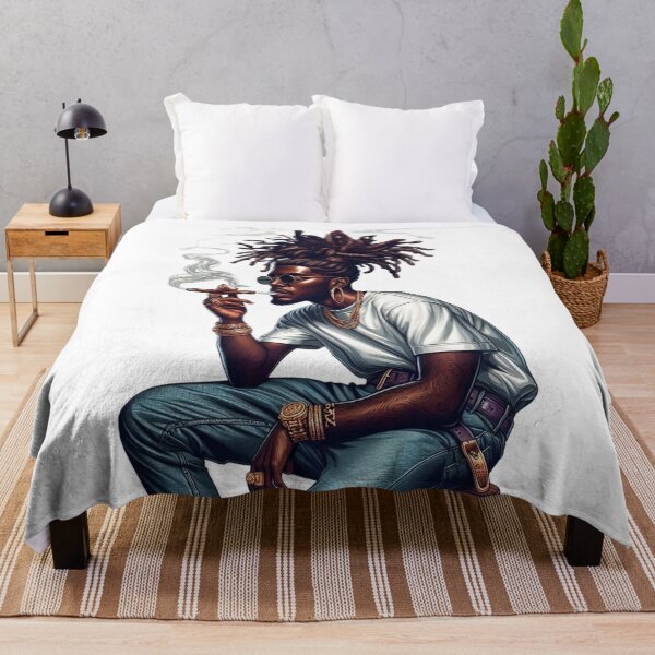 Artikelvorschau, Bold Black Vibes – Urban King Portrait entworfen und verkauft von Lulunza.