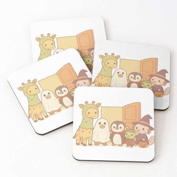 Item preview, Kawaii Halloween Party – Cute Animals in Costumes designed and sold by Pokah79.