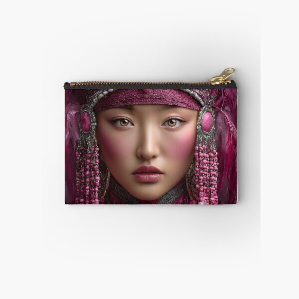 Item preview, Stunning Portrait of a Regal Attire in Pink Hues designed and sold by Artessie.