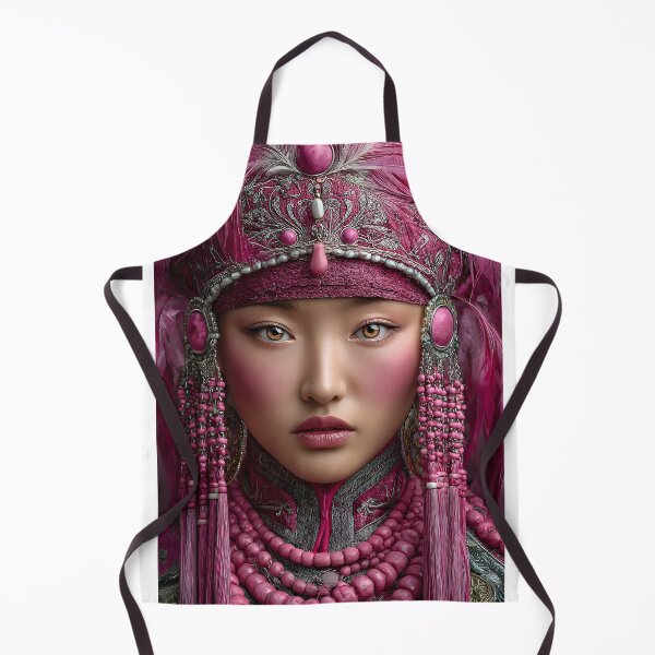 Item preview, Stunning Portrait of a Regal Attire in Pink Hues designed and sold by Artessie.