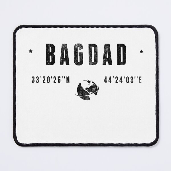 Item preview, Baghdad Iraq Latitude Longitude Coordinates designed and sold by capricedefille.