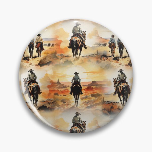 Item preview, Wild West Cowboy Pattern | Retro Aesthetic designed and sold by UnhingedBird.