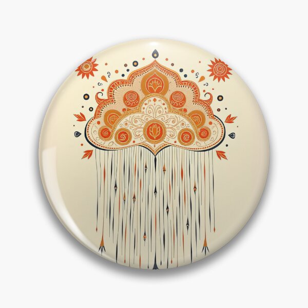 Item preview, Colourful Rain Cloud Art – Whimsical Minimalist Weather Design designed and sold by SpeckAndLook.