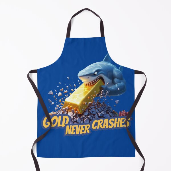Item preview, Aggressive Shark Biting Gold Bar Design designed and sold by KakangMudi.