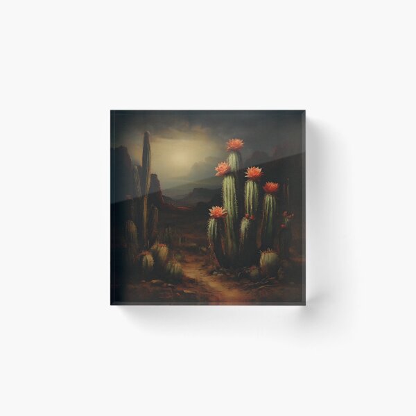 Item preview, Cactus Paradise: Stunning Sunset in the Wild West | Vintage Aesthetic designed and sold by UnhingedBird.