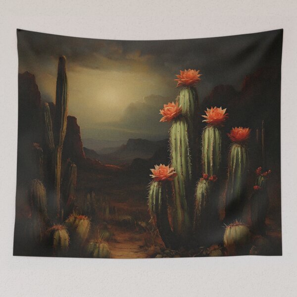 Item preview, Cactus Paradise: Stunning Sunset in the Wild West | Vintage Aesthetic designed and sold by UnhingedBird.