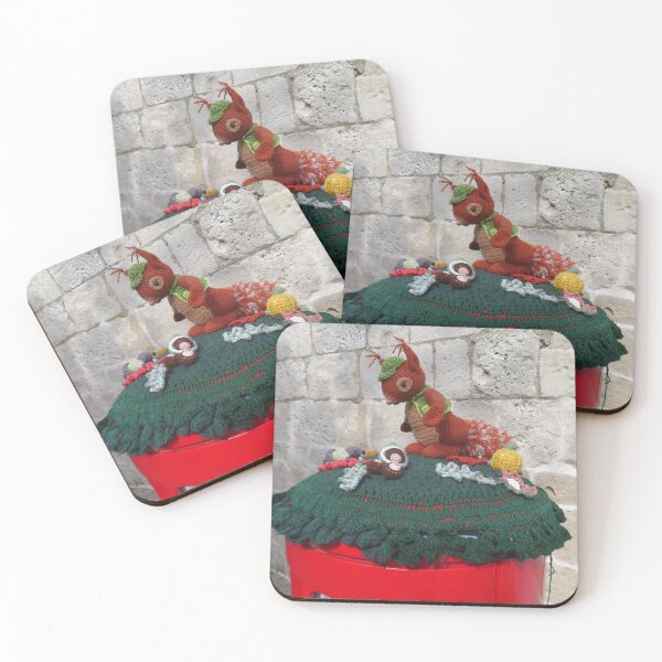 Item preview, Red Squirrel - Knitted Postbox Topper designed and sold by wiggyofipswich.