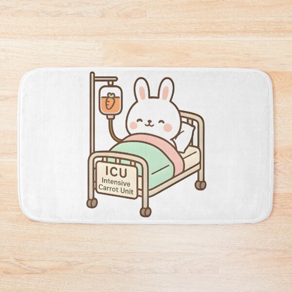 Item preview, Bunny ICU – Intensive Carrot Unit | Cute Vet Bunny Pun Design designed and sold by Bettybee00.