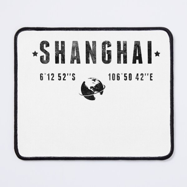 Item preview, Shanghai China Latitude Longitude Coordinates designed and sold by capricedefille.