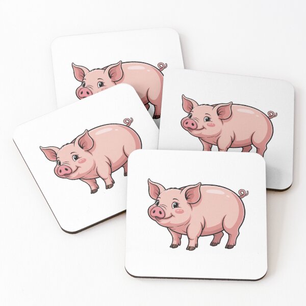 Item preview, Modern Trendy Cute Pig Pink designed and sold by SOUFIANE1991.