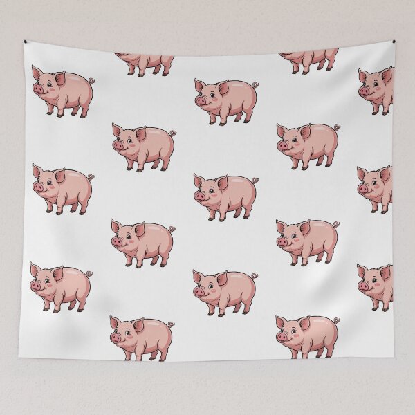 Item preview, Modern Trendy Cute Pig Pink designed and sold by SOUFIANE1991.