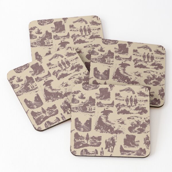 Item preview, Vintage Wild West Illustration Pattern | Vintage Aesthetic designed and sold by UnhingedBird.