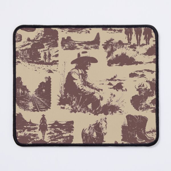 Item preview, Vintage Wild West Illustration Pattern | Vintage Aesthetic designed and sold by UnhingedBird.