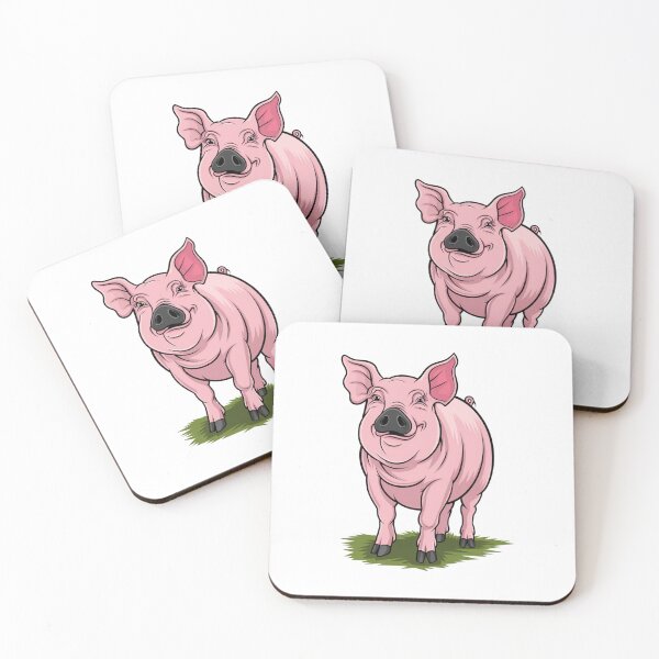 Item preview,  Modern Trendy Cute Pig Pink designed and sold by SOUFIANE1991.