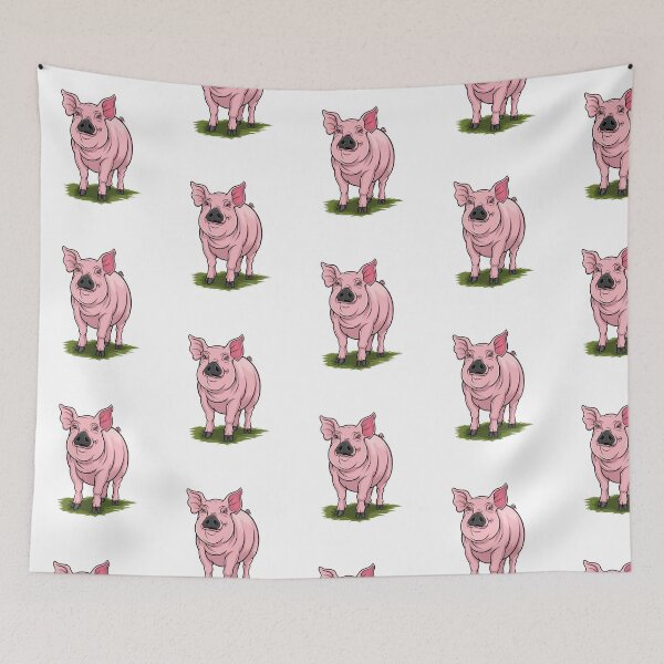 Item preview,  Modern Trendy Cute Pig Pink designed and sold by SOUFIANE1991.