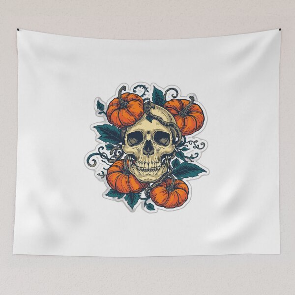 Item preview, Botanical Skull and Pumpkin designed and sold by The Collection.