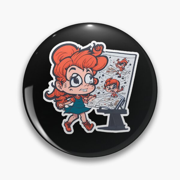 Item preview, Cr.azy Carto.onist Girl, Abnormal Cartoon designed and sold by KeeblerAlden.