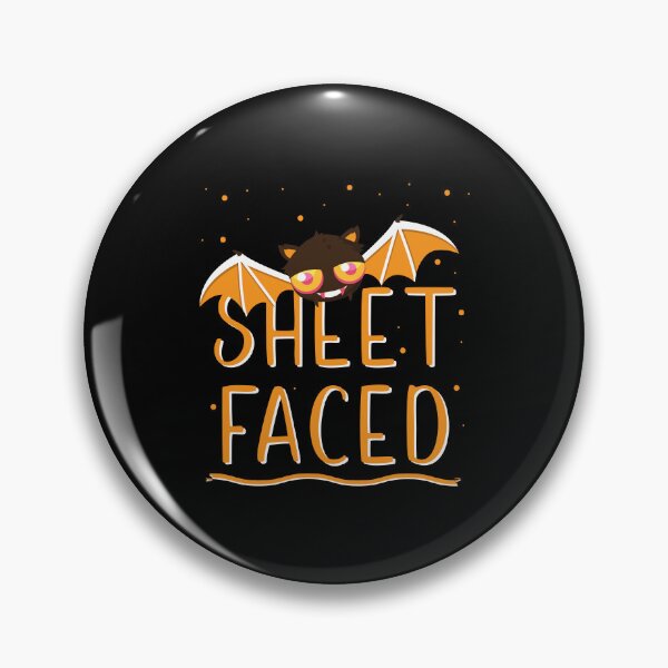 Item preview, Sheet Faced Bat – Funny Halloween Pun designed and sold by QuietBloom80.