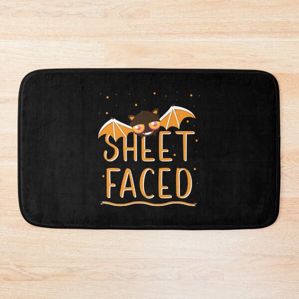 Item preview, Sheet Faced Bat – Funny Halloween Pun designed and sold by QuietBloom80.