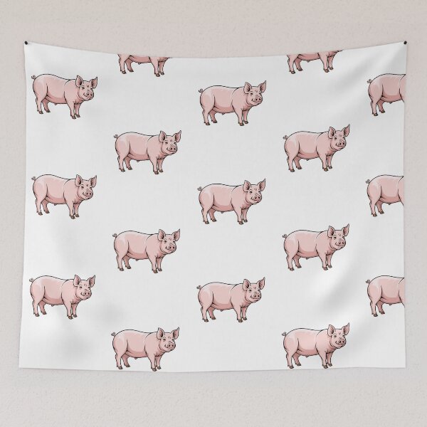 Item preview,  Modern Trendy Cute Pig Pink designed and sold by SOUFIANE1991.