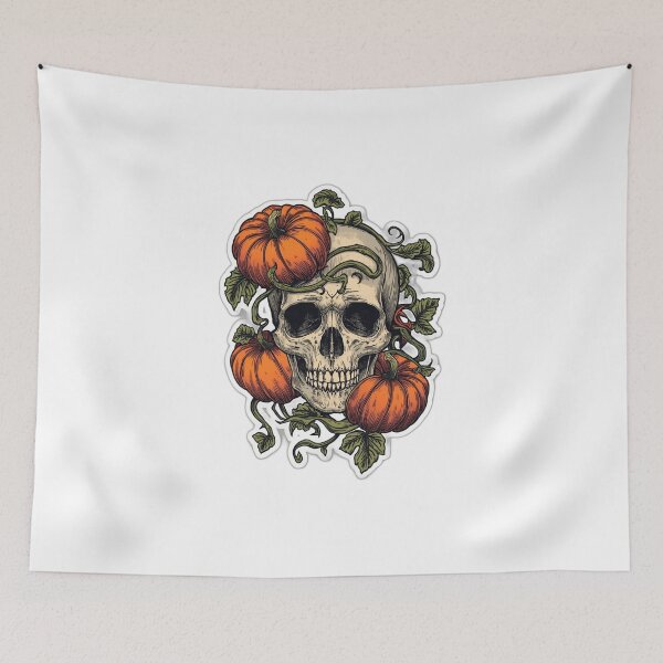 Item preview, Botanical Skull and Pumpkin designed and sold by The Collection.