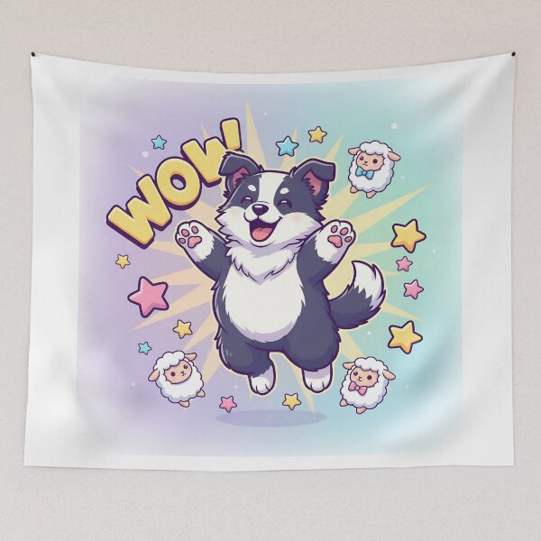 Item preview, Sheep Dog – Kawaii Cartoon Puppy and Sheep WOW Design designed and sold by DamianRoy88.