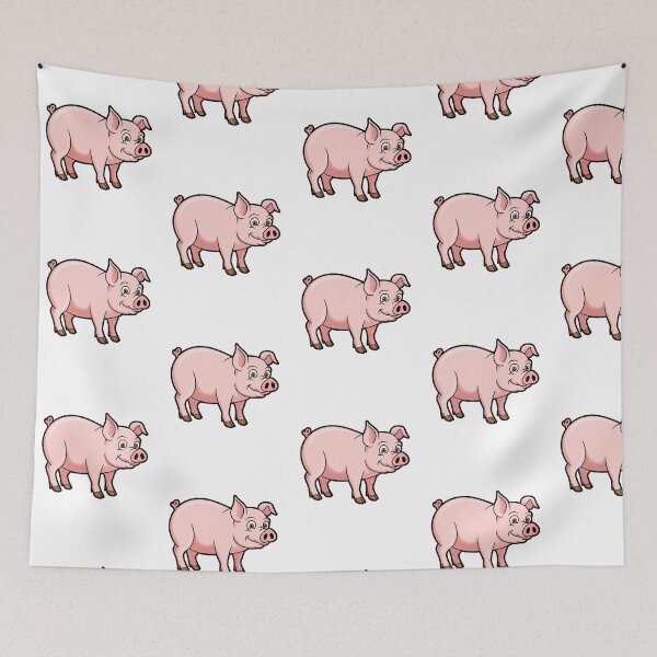 Item preview,  Modern Trendy Cute Pig Pink designed and sold by SOUFIANE1991.