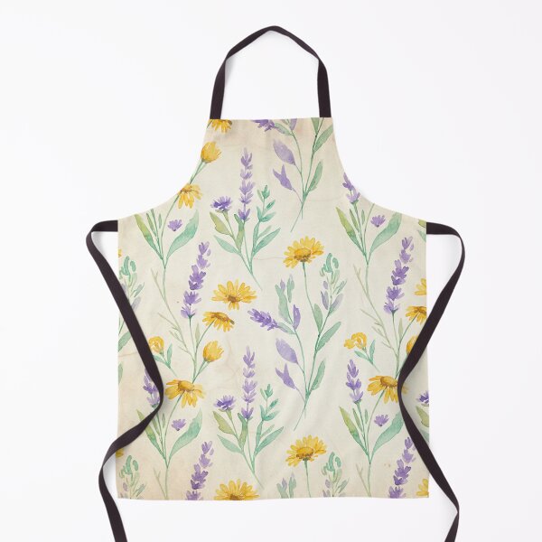 Item preview, Seamless Watercolor Wildflower Pattern – Lavender, Yellow & Mint Vintage Floral Design designed and sold by skysshobu.