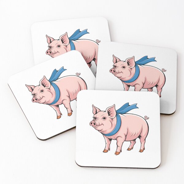 Item preview,  Modern Trendy Cute Pig Pink designed and sold by SOUFIANE1991.