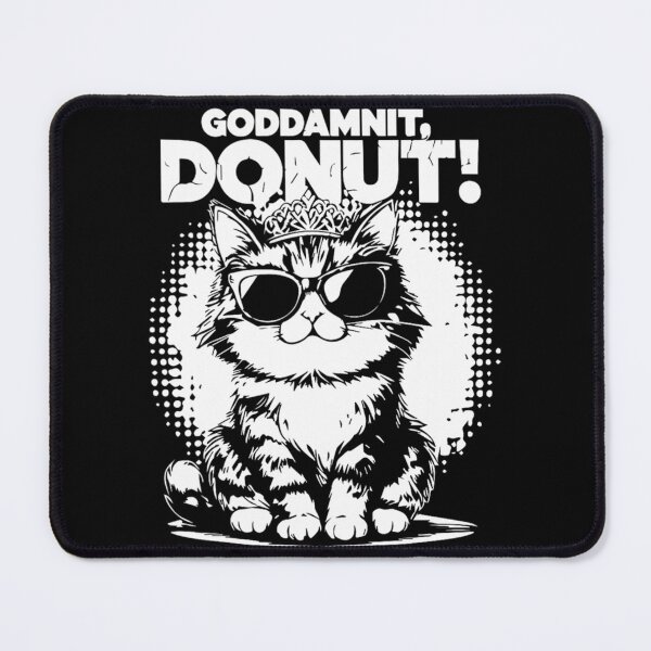Item preview, God.dammit Do.nut Princess Cat Glasses designed and sold by CummerataPenelo.