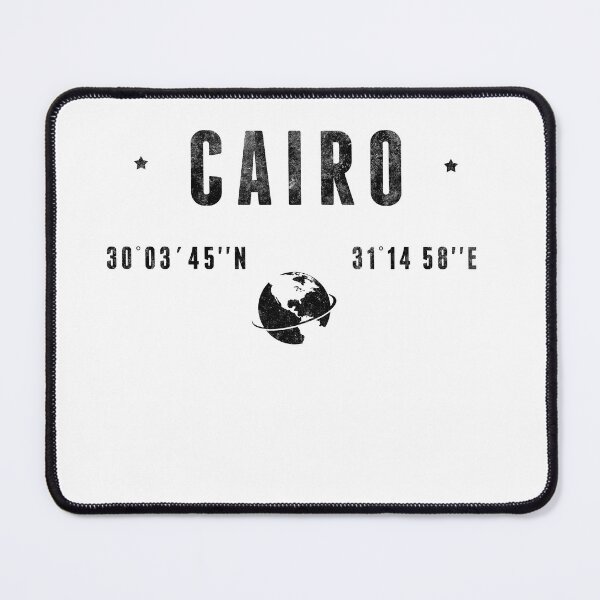 Item preview, Cairo Egypt Latitude Longitude Coordinates designed and sold by capricedefille.