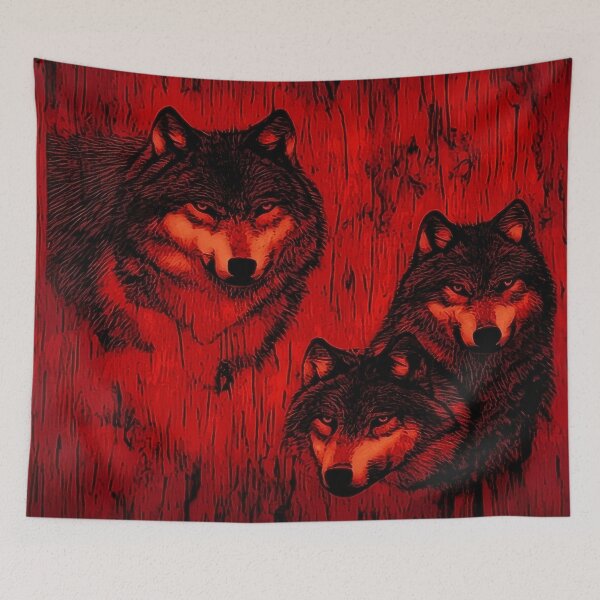 Item preview, Rustic Wolf Illustration on Wood Grain Background | Wood Art | Wood Burning | Animal Art | Animal Drawing designed and sold by UnhingedBird.