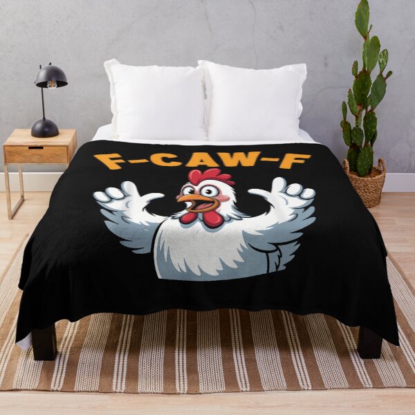 Item preview, F-Caw-F Funny Chicken Humor Sarcastic Retro Apparel designed and sold by merlinnears.