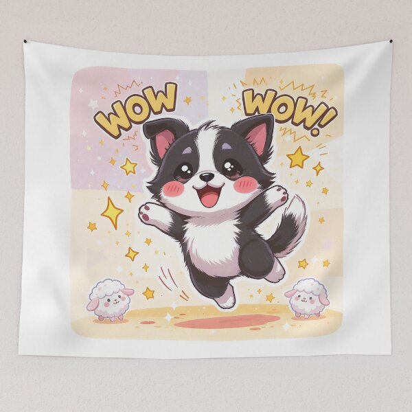 Item preview, Sheep Dog – Cute Kawaii Puppy WOW Cartoon Design designed and sold by DamianRoy88.