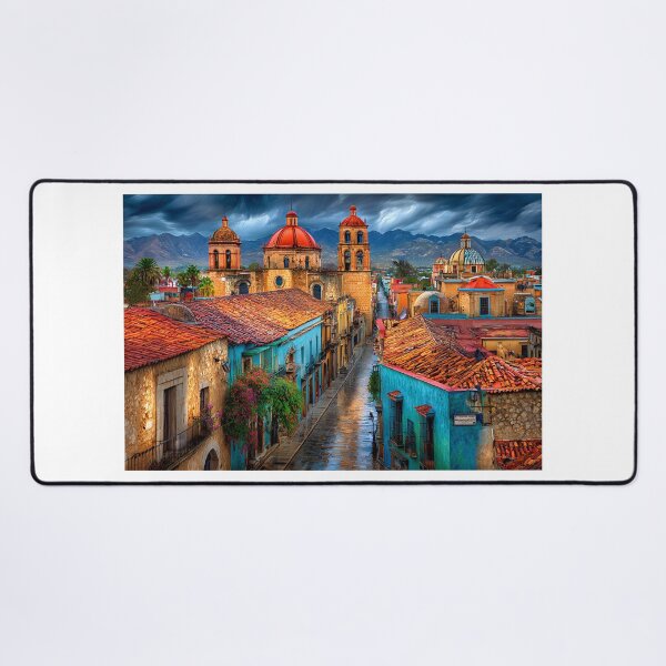 Item preview, Colorful Historic Street with Vibrant Architecture designed and sold by Artessie.
